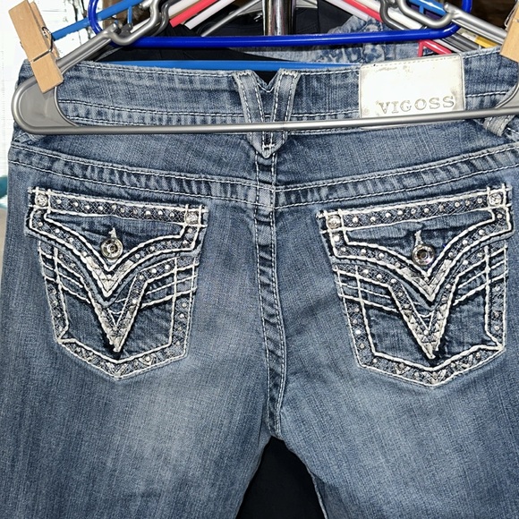 LOTS OF WEAR LEFT IN THESE SUPER CUTE VIGOSS THE NEW YORK BLING CAPRIS SIZE 9/10 - Picture 10 of 10